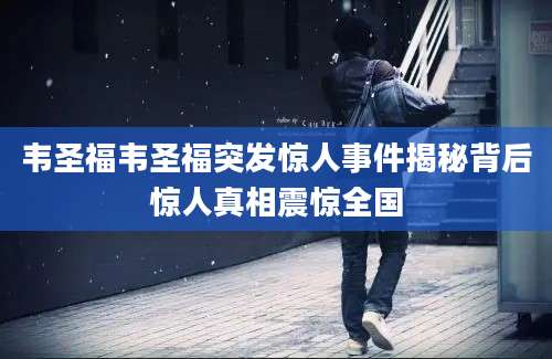 韦圣福韦圣福突发惊人事件揭秘背后惊人真相震惊全国