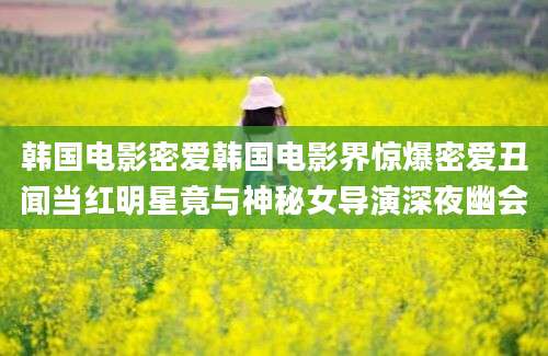 韩国电影密爱韩国电影界惊爆密爱丑闻当红明星竟与神秘女导演深夜幽会