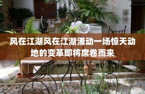风在江湖风在江湖涌动一场惊天动地的变革即将席卷而来