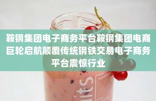 鞍钢集团电子商务平台鞍钢集团电商巨轮启航颠覆传统钢铁交易电子商务平台震惊行业