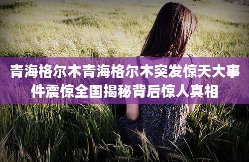 青海格尔木青海格尔木突发惊天大事件震惊全国揭秘背后惊人真相