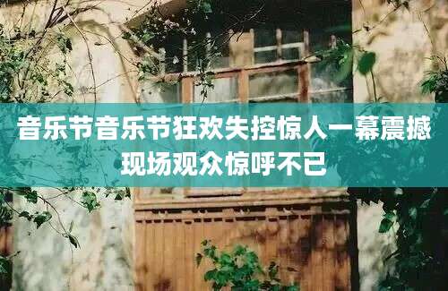 音乐节音乐节狂欢失控惊人一幕震撼现场观众惊呼不已