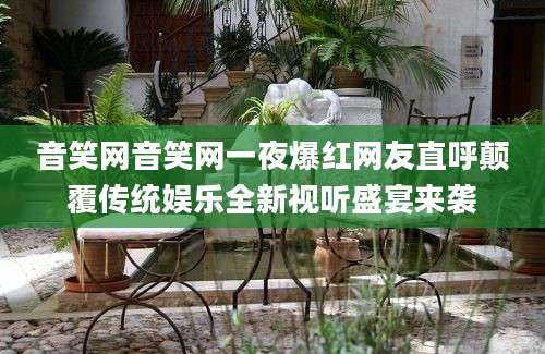 音笑网音笑网一夜爆红网友直呼颠覆传统娱乐全新视听盛宴来袭