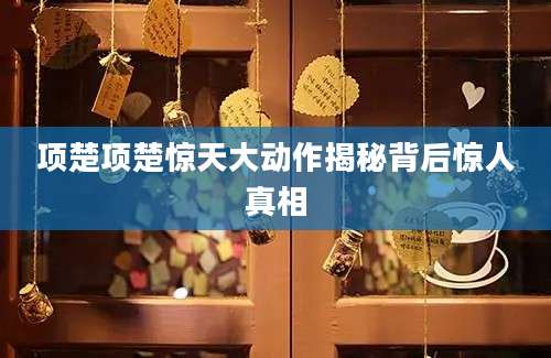 项楚项楚惊天大动作揭秘背后惊人真相