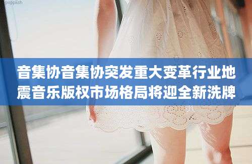 音集协音集协突发重大变革行业地震音乐版权市场格局将迎全新洗牌