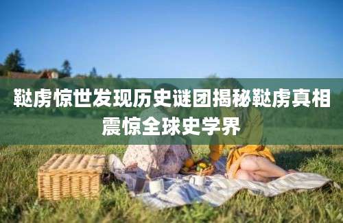 鞑虏惊世发现历史谜团揭秘鞑虏真相震惊全球史学界