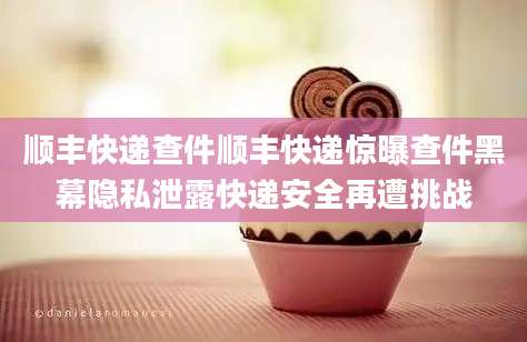 顺丰快递查件顺丰快递惊曝查件黑幕隐私泄露快递安全再遭挑战