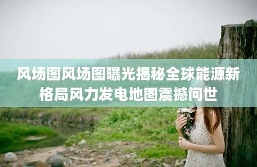风场图风场图曝光揭秘全球能源新格局风力发电地图震撼问世