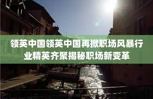 领英中国领英中国再掀职场风暴行业精英齐聚揭秘职场新变革