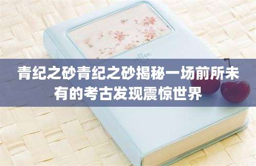青纪之砂青纪之砂揭秘一场前所未有的考古发现震惊世界