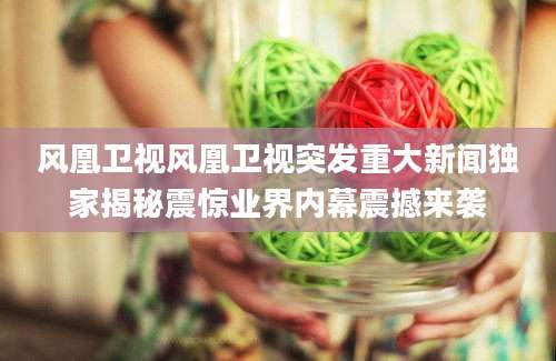 风凰卫视风凰卫视突发重大新闻独家揭秘震惊业界内幕震撼来袭